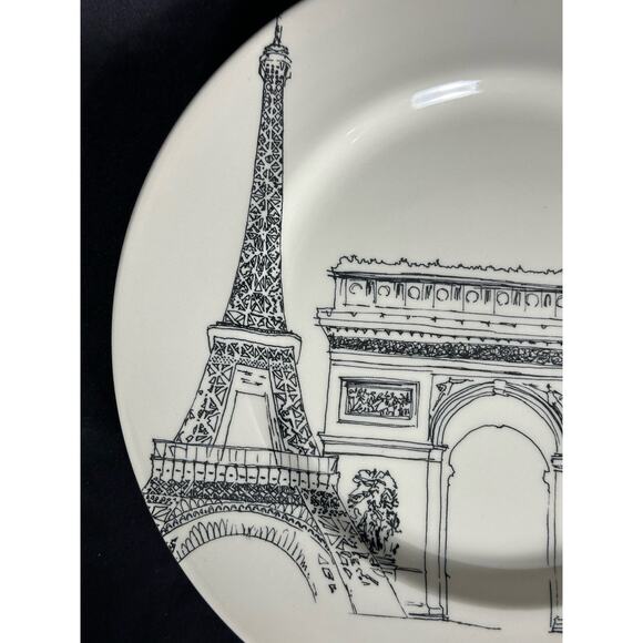 Royal Stafford City Scenes Eiffel Tower Paris Dinner Plate 11" - Picture 3 of 8